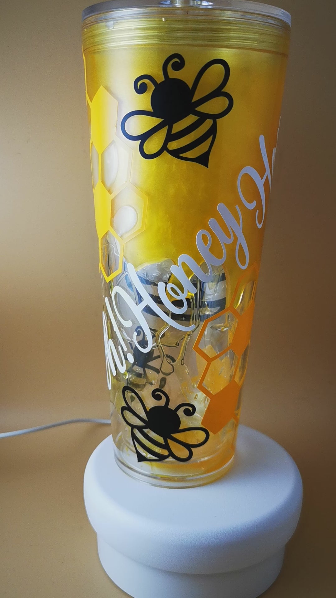 Oh Honey Bee Themed 24oz Tumbler